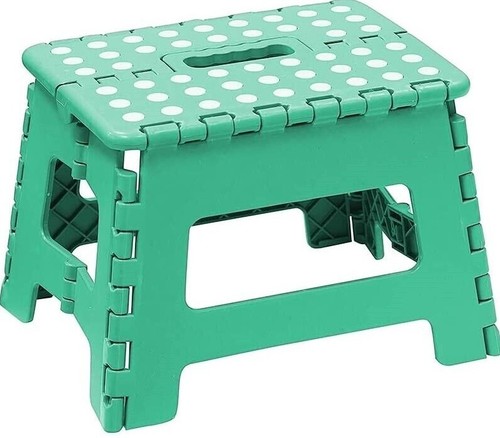 SGABELLO PLASTICA 22 CM VARI COLORI BASSO SGABELLINO PORTATILE VIAGGIO - Foto 20 di 25