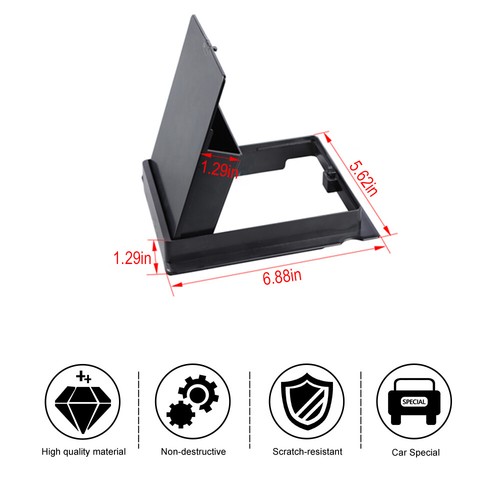 Black Armrest Storage Tray Box Organizer for Ford Bronco 2021-2023 Accessories - Imagen 8 de 9