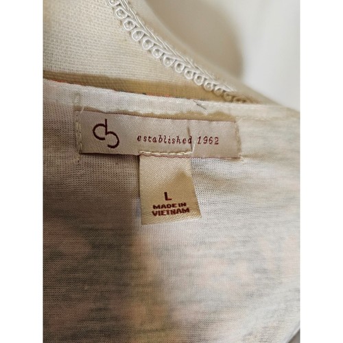 Christopher & Banks Women's Top Blouse, Size L, V-Neck Embellished, Artsy - Picture 6 of 7