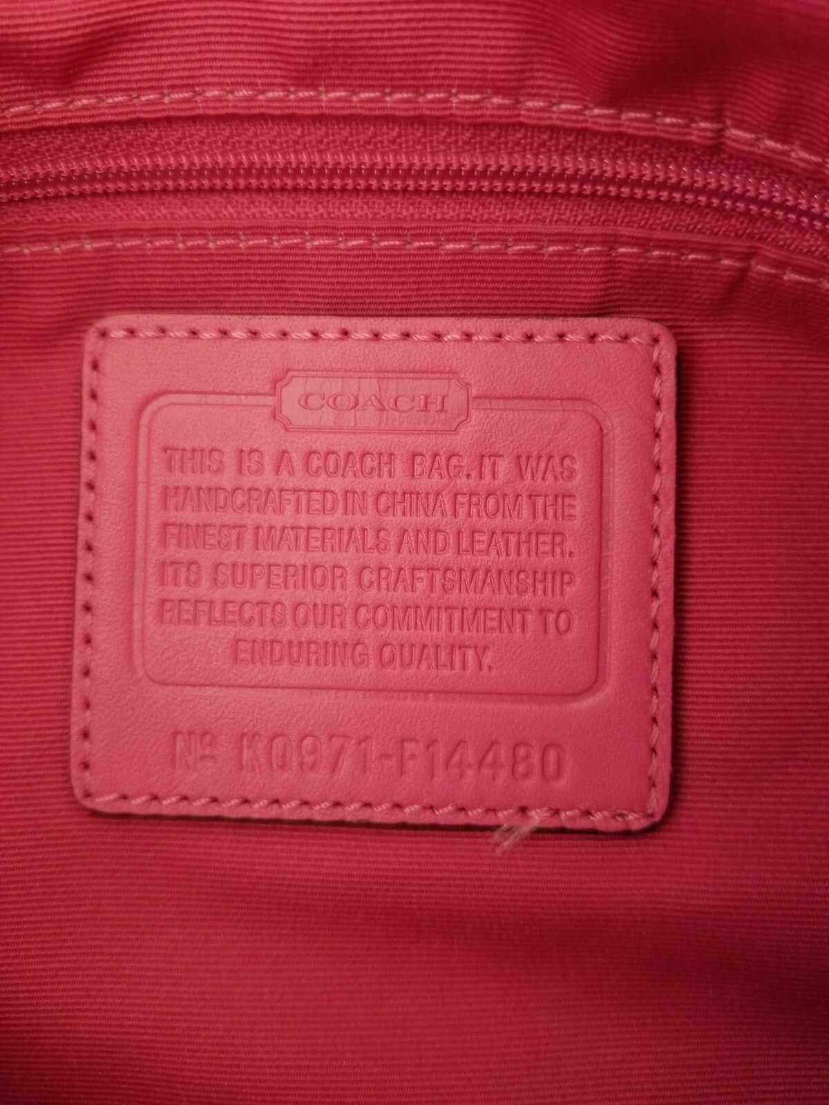 RARE PINK COACH SIGNATURE SATEEN JACQUARD HORSE CARRI… - Gem RARE PINK COACH SIGNATURE SATEEN JACQUARD HORSE CARRI… - Gem