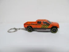 Hot Wheels New -  Orange '09  FORD F-150  Custom KEY CHAIN 