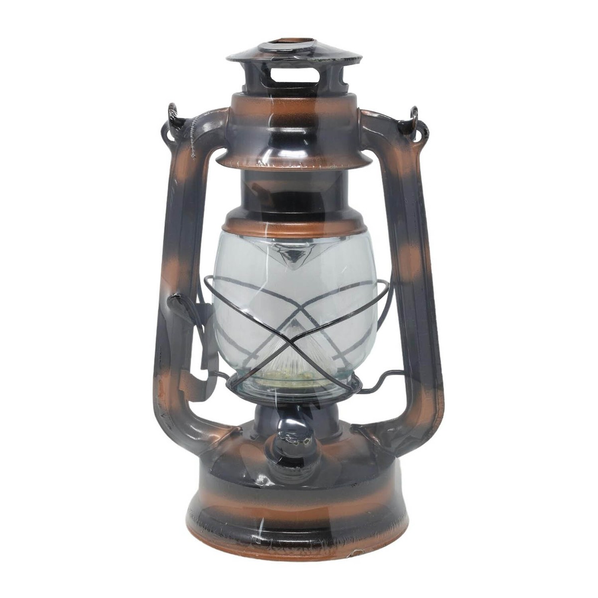LED Lantern Metal Storm Lamp LR20 Battery Operated Camping Hiking Outdoor Light