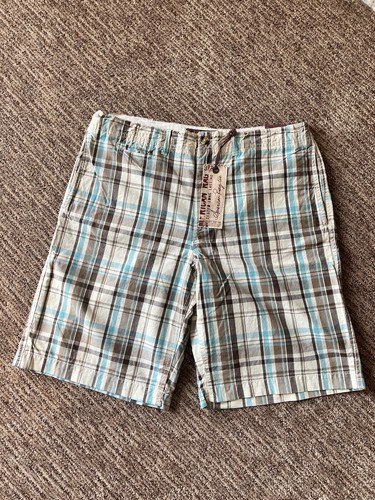 American Rag Herrenshorts Größe 36 Haferflocken GRND karierter Stil AR52307