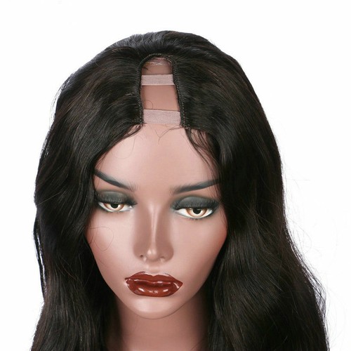 180% Dichte Körperwelle U Teil Perücke lang brasilianisches reines Echthaar U Teil Perücken - Bild 3 von 12