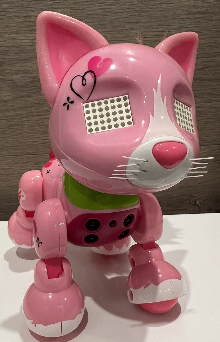 Zoomer Meowzies Arista Interactive Pink Robot Cat Kitten Kitty