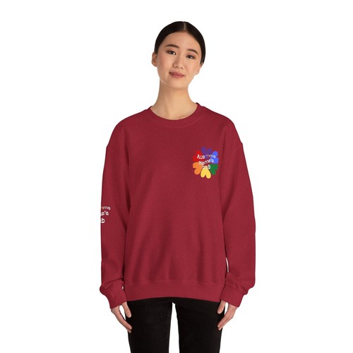 Autism mamá, Ausome, Ausome Mama's Club, Corazones, Mujer Sudadera Cuello Redondo - Imagen 17 de 17