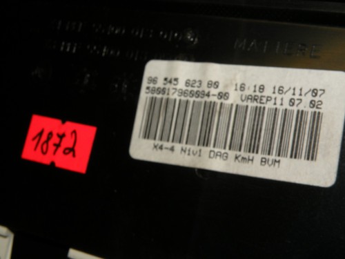 Citroen C5 2002 LHD 3.0i Tacho Kombiinstrument Tachometer Km/H 9654562380 - Bild 6 von 6