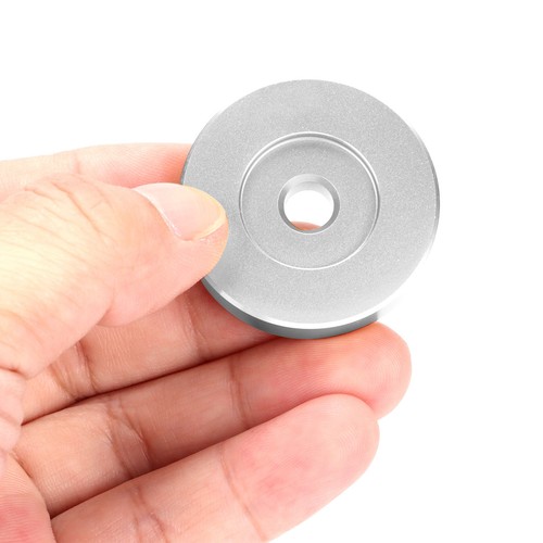 (Silver)Record Turntable Adapter 38mm X 8mm 45 RPM Adapter Aluminum