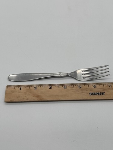 Set of 4 Ekco Stainless Steel Lady Juliana Dinner Forks 7" - Picture 7 of 7