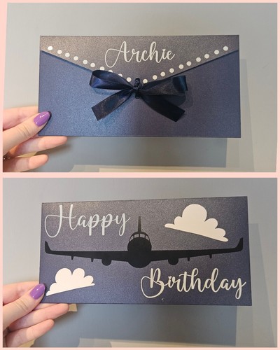 Personalised Money Gift Card Present Envelope With Bow Tie - Picture 2 of 6