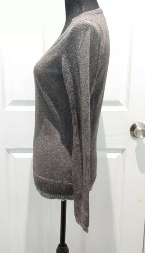 Banana Republic Womens Sweater Small Gray V-Neck Long Sleeve Wool Cashmere - Picture 4 of 12