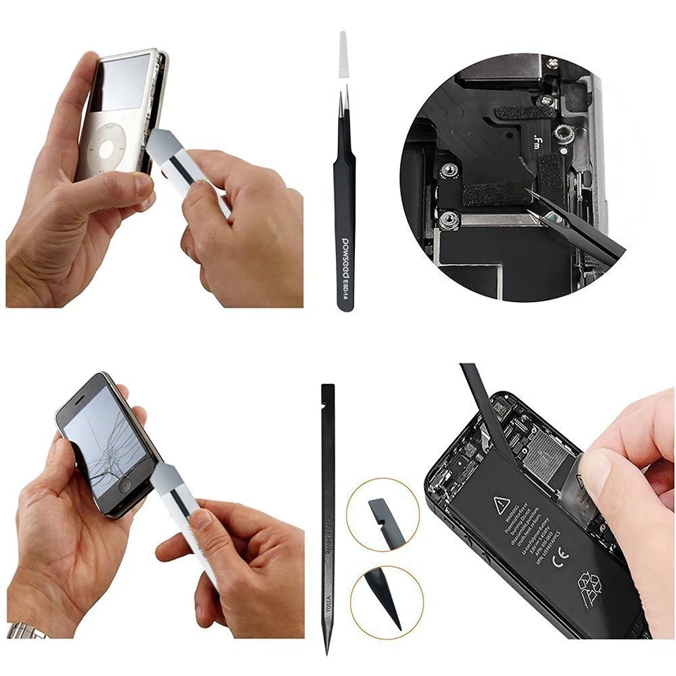Kit Completo de Herramientas de Reparación Premium 14 en 1 para Tabletas Apple iPhone Samsung  Foto 4 de 4