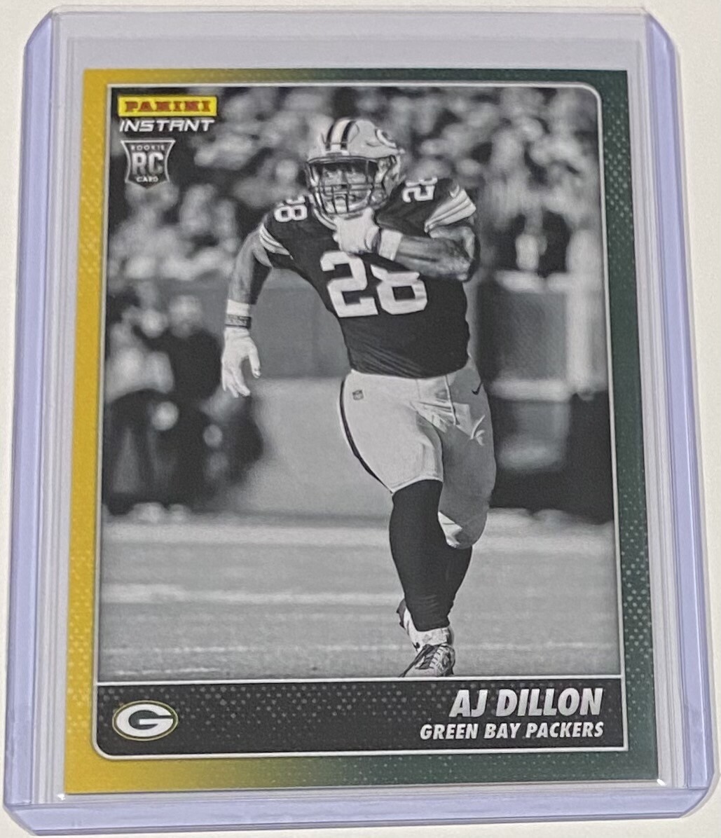 2020 Panini Instant AJ Dillon BLACK & WHITE ROOKIES 1/518 SP Packers #BW10 RC 🔥