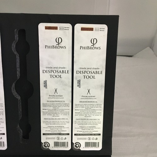 PhiBrows Blade and Shade 9 pcs Disposable Tool Set - BLADES AND SHADE SEALED - Picture 3 of 14