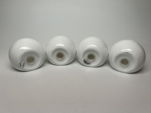 VTG RYNNE CHINA Ceramic White BALLS 2 Sets SALT & PEPPER SHAKERS Fit Together - Picture 4 of 5