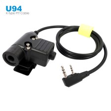U94 PTT Cable Plug for Airsoft Z Tactical Radio Earpiece Headset for Kenwood