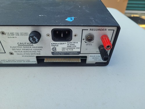 Orion Research Digital Ionalyzer Model 601A  Tested and Working - Picture 8 of 9
