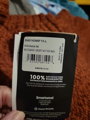 Smartwool Bell Meadow Merinowolle Pullover Grobstrick Ginger Damen Large Neu mit Etikett - Bild 4 von 8