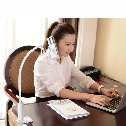 Bed Tablet Stand Flexible Strong Arm Universal Adjustable Rotating Desktop Suppo - Picture 2 of 17