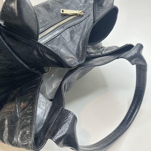 Edgy ABRO Shopper Black Willow Leather Maxi Cocco Standard Tote Bag - Bild 8 von 11