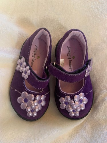EUC Jumping Beans Toddler Girl Purple Shoes Size 5 - Picture 2 of 5