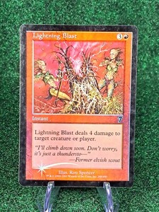 MTG FOIL 7th Edition Lightning Blast - NM Condition