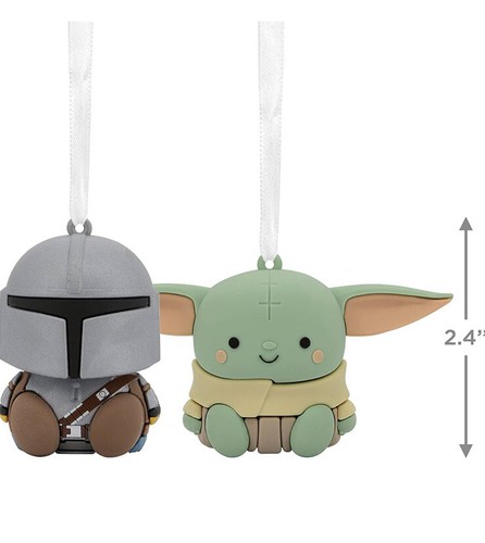Hallmark Better Together Ornaments The Mandalorian and Grogu Star Wars NEW HTF - Picture 2 of 2