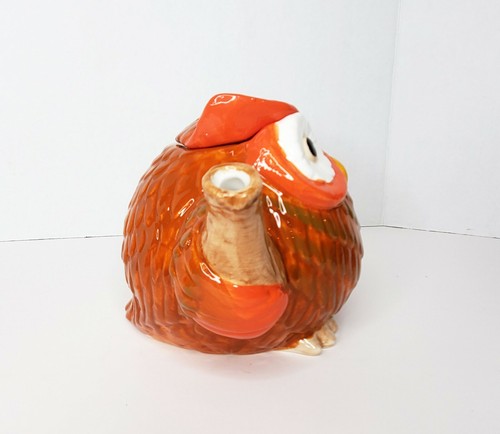 New GEA Design Orange Ceramic 3D Owl Coffee Tea Pot New With Tag - Picture 5 of 10