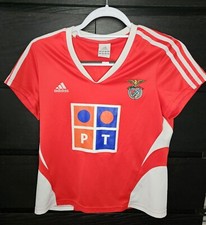 Sl Benfica Adidas Women's Home Football Shirt Soccer Jersey Top Red Size 18