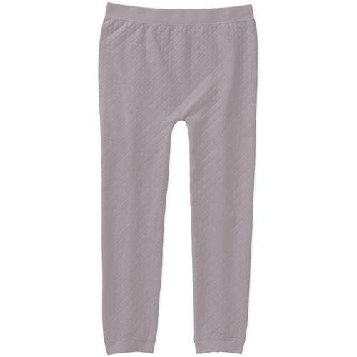 Neu Mädchen Capri gesteppt nahtlose Leggings mit Manschetten grau Größe 7-16 - Bild 1 von 1