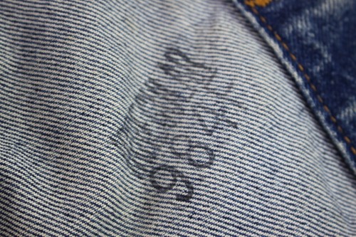 Vintage USA - Levi's Denim Trucker's Große 46 Denim Jeansjacke #H2983 - Bild 3 von 13