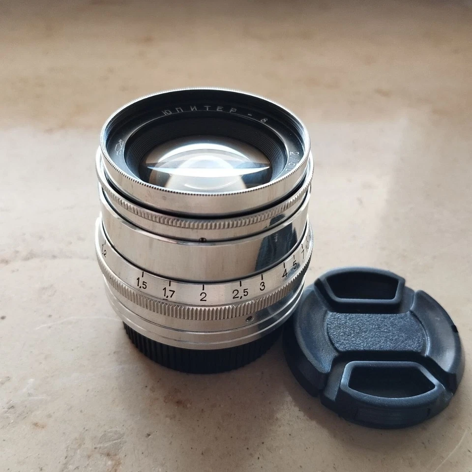JUPITER-8 50mm f2 M39 Lens for Leica Rangefinder Vintage Soviet Photo Optic - Image 3 of 4