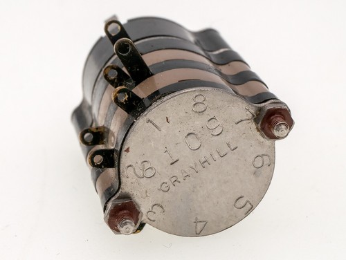 Grayhill 1-Pole 2-Deck 3-Position Sealed Rotary Switch P/N: 08A36-02-1-03, NOS - Picture 2 of 3