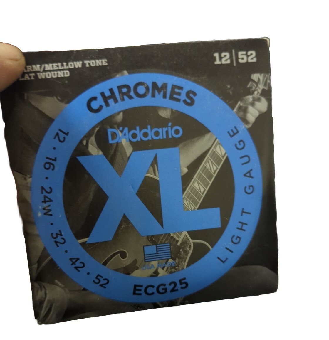 D'Addario Chromes Flatwound Electric Guitar Strings ECG25 1252 2 Pack for sale online eBay