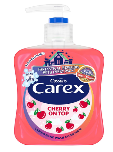 Carex Cherry On Top Anitbacterial Handwash 6x250ml - Picture 2 of 4