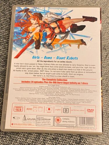 Burst Angel Complete Series DVD R2 UK Release (Anime, Manga) - Foto 2 di 2