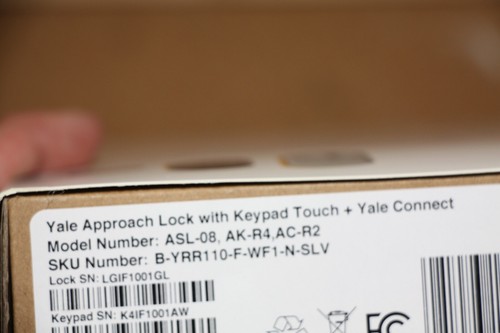 Yale Approach Lock with Wi-Fi and Keypad Touch B-YRR110-F-WF1-N-SLV - Picture 4 of 5
