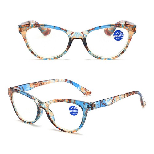 Damen Blumen Oval Lesebrille Mode Blaulicht Blockierende Lesebrille +100-+400 - Bild 16 von 17