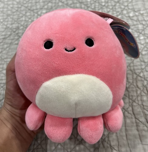 Squishmallow Abby The Pink Octopus Mary The Tie Dye Octopus & Elin Lotus Flower - Picture 11 of 24