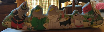 Brand New Vintage 32'' Long Babar Elephant Beanbag Plush Doorstop Scene Toy Works