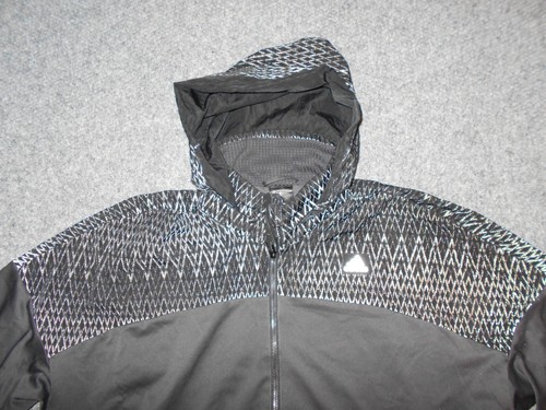 ADIDAS AP0168 BASKETBALL LEAGUE WINDMILL MENS XL REFLECTIVE HOODED JACKET - Picture 2 of 5