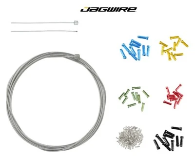 Jagwire Schaltzug Innenzug 1,2 x 2300mm Fahrrad mit Quetschhülsen/Endkappen Bunt