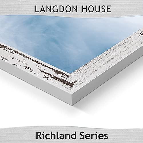 Langdon House 5x7 Picture Frames (Distressed White, 6 Pack) Farmhouse Style, - Picture 5 of 6