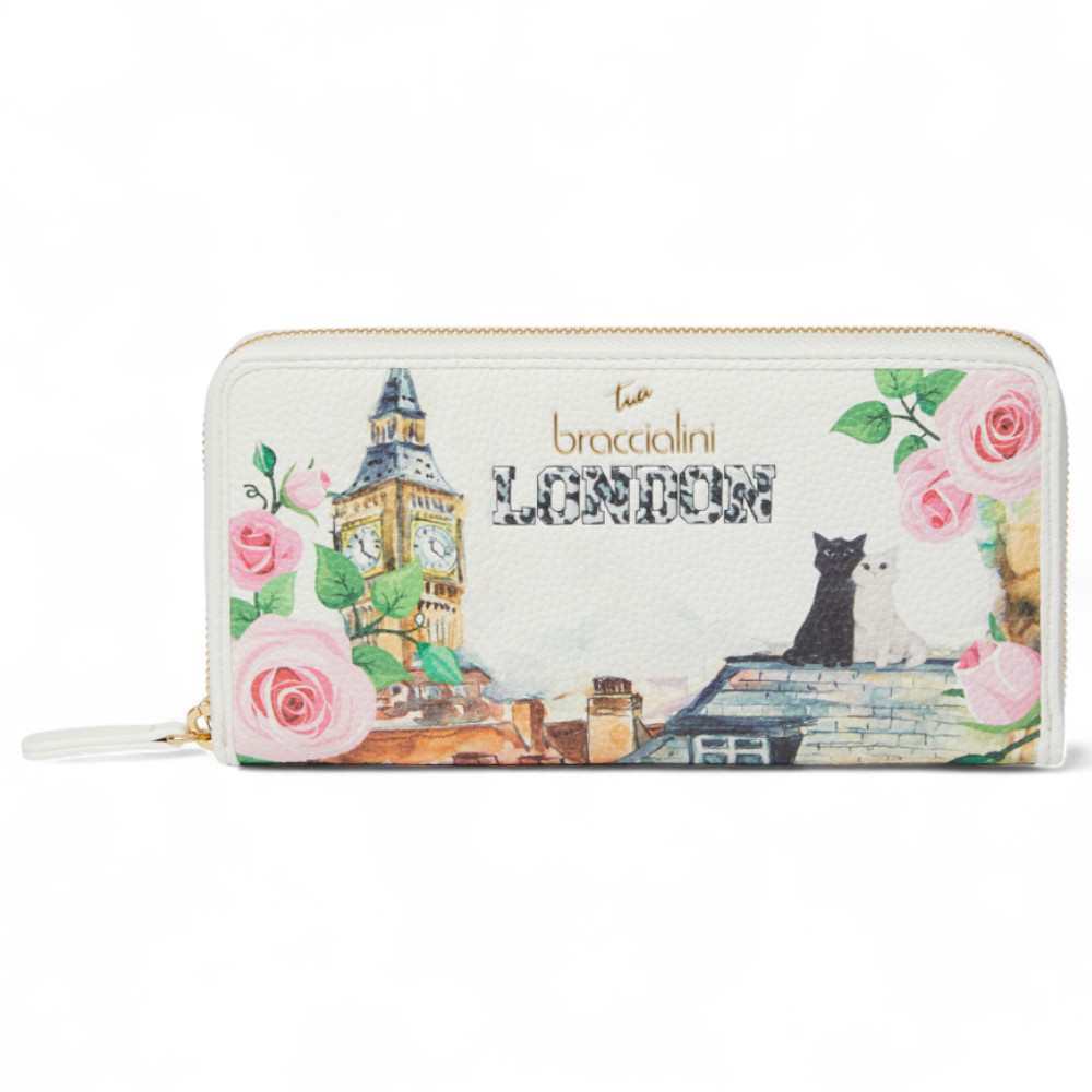 Модель Geldbeutel BRACCIALINI Postkarten London Frau - B18169_126-ca-818