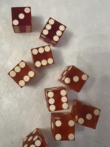 DESERT INN WILBUR CLARKS CASINO LAS VEGAS NEVADA CASINO DICE Set Of 9 - Picture 5 of 5