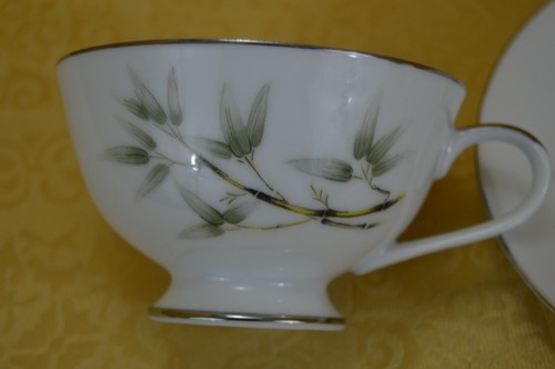 Empress China Seyei Japan Bamboo Garden #1552 Cup & Saucer - Picture 3 of 10