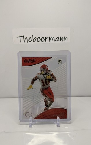 Panini Chronicles Isiah Pacheco Clear Vision KC Chiefs 2022 novato radiocontrol #CVR-26 - Imagen 1 de 2