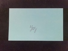 2020 DODGERS: Victor Gonzalez, SIGNED 3x5 Card