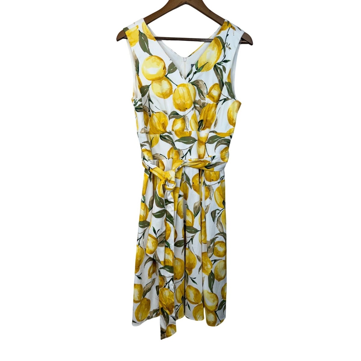Lemon print summer dress shop