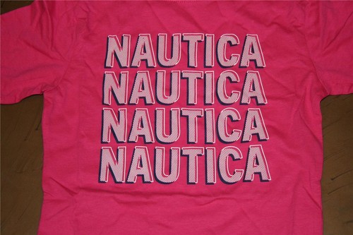 NAUTICA Girls Pink Small 4 T-Shirt Tee Short Sleeves Fuchsia NEW - Picture 3 of 5